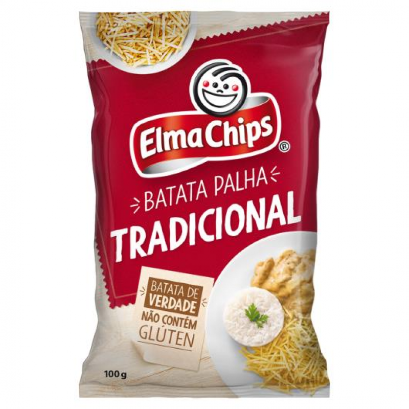 Batata Palha Tradicional Elma Chips - Pacote 100g